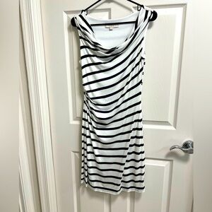 Ann Taylor LOFT cotton cowl neck mini dress